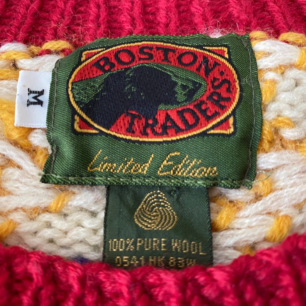 Boston Traders Vintage Limited Edition Wool Sweater Mens Medium/ A… - Picture 3 of 15